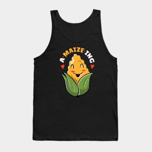 A Maize Ing // Funny Corn Cartoon Tank Top